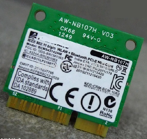 SSEA NEW Wifi Bluetooth 4 0 BT for Broadcom BCM943142HM half Mini PCI E 300Mbps 802
