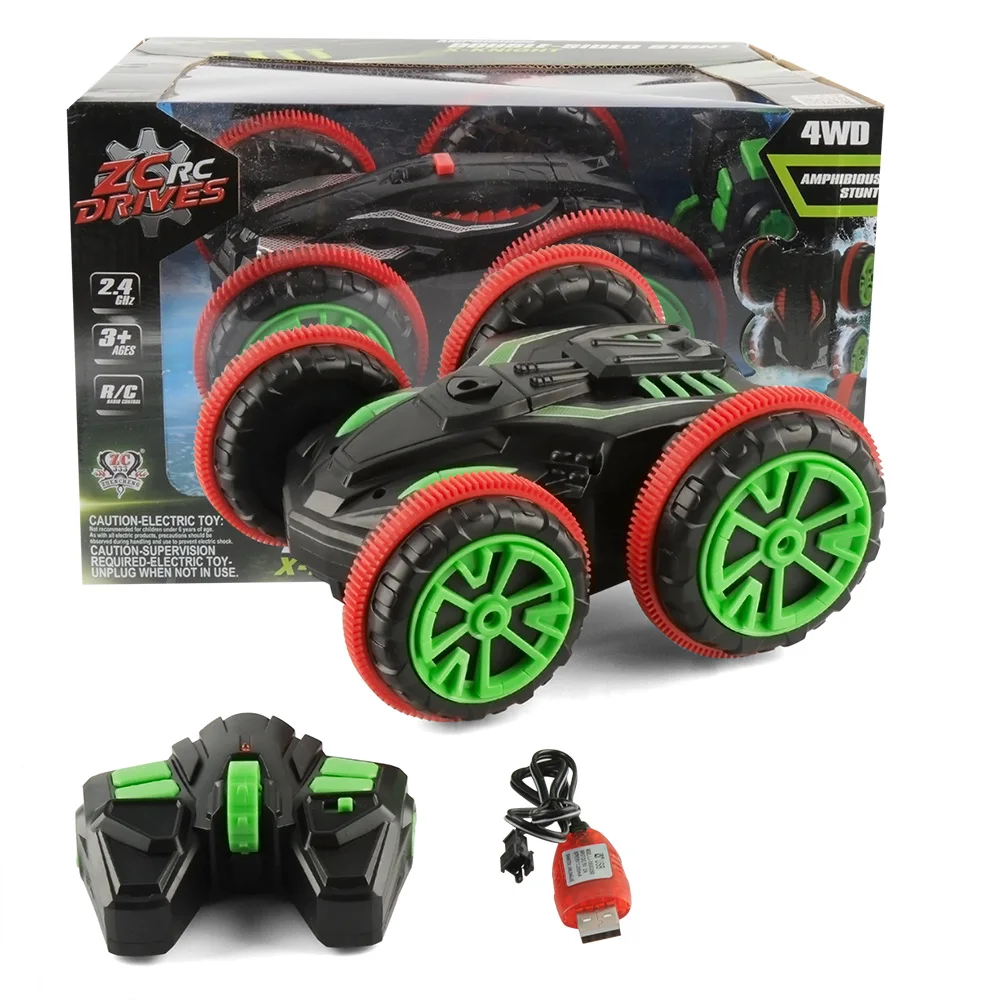 

Remote Control Car Driving on Water and Land 1/18 Rc Car 360 Rotate Amphibious Electric RTR Toys Gifts For Children