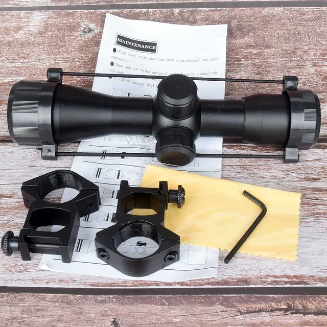 US $15.00 Tactical 4X32 Air Rifle Optics Sniper Scope Compact Riflescopes hunting scopes with 20mm/11mm Rail 