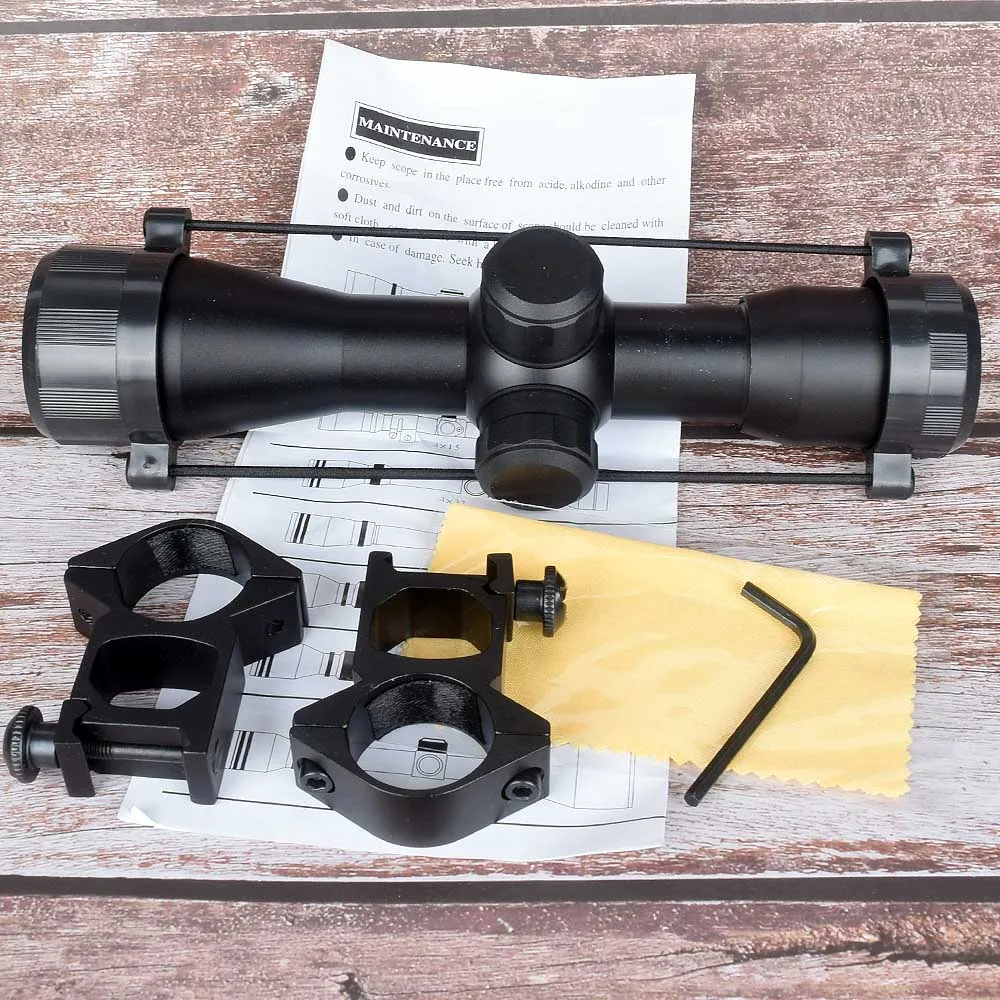 Najtaniej Nowy Tactical 4X32 karabin pneumatyczny optyka Sniper Scope kompaktowe lunety lunety myśliwskie z 20mm 11mm mocowania na szynie