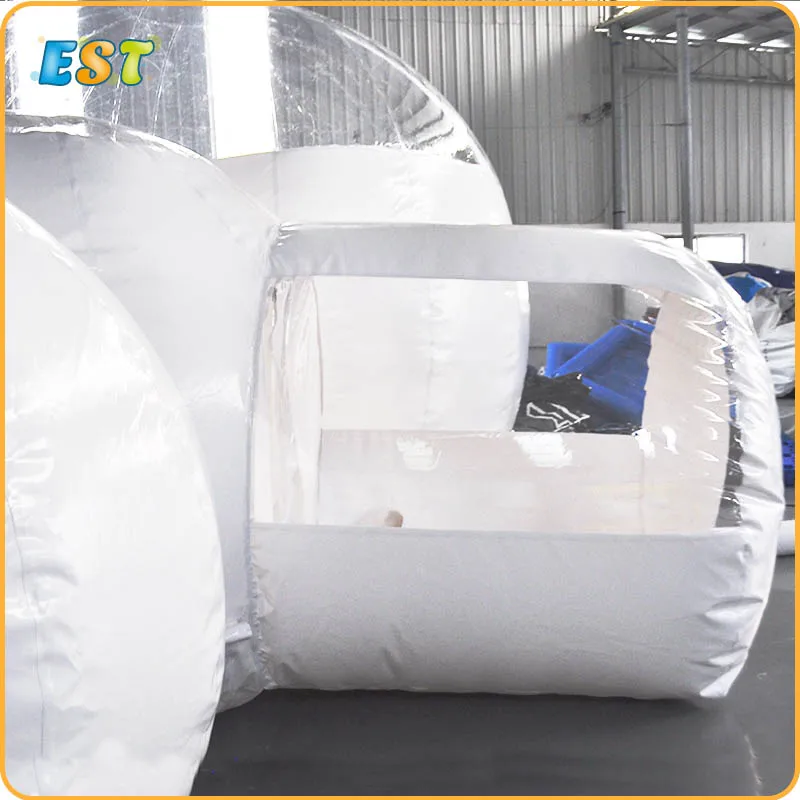 Большая Надувная Палатка Igloo с туннелем прозрачная надувная палатка из