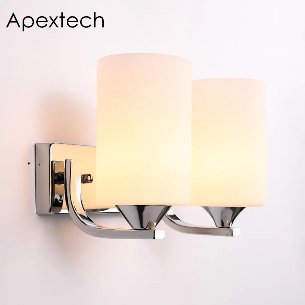 Apextech Fashion Iron Wall Lamp Morden Style Bedside Night Light Wall Mounted E26/E27 Reading