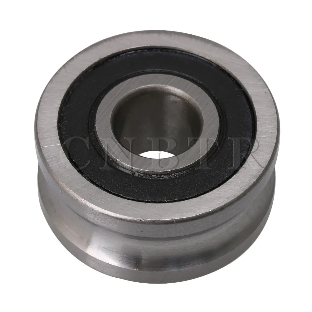 

CNBTR Round Silver Metal Pulley U-Type Bearing Pulley for Dia 16mm Optical Axis Track Sling Over-rope Industrial Wheel