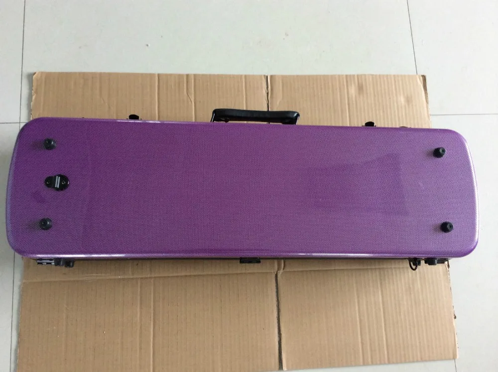 Скрипка чехол 4/4 углеродного волокна материал продолговатая форма фиолетовый