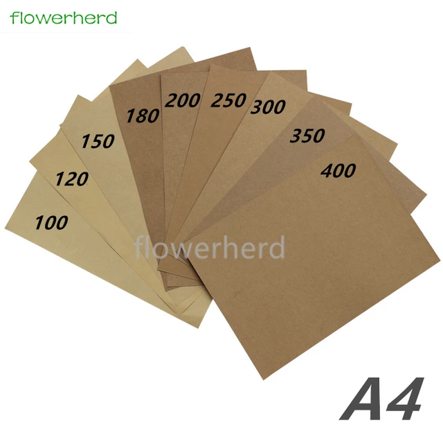 250 400gsm 10/20/50pcs A4 Brown Kraft Paper DIY Handmake Card Making
