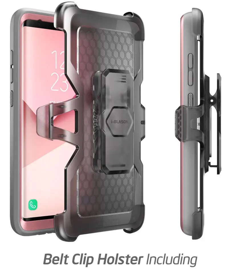 For Samsung Galaxy Note 8 Case i-Blason Magma Heavy Duty Shock Reduction Bumper Cover with Built-in Screen Protector& Belt Clip