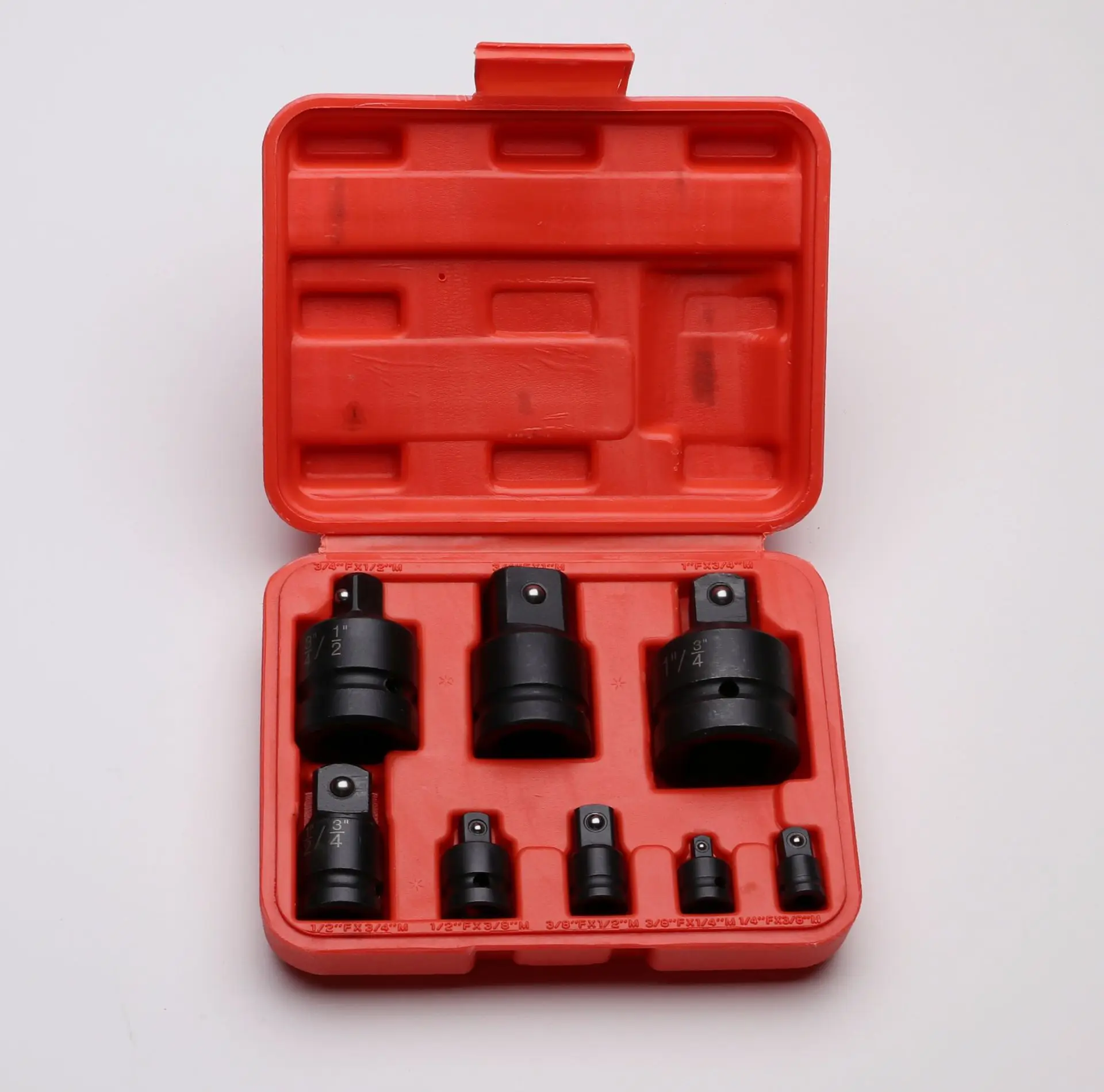 

8-piece boxed Black pneumatic sleeve Adapter with steel ball Sleeve sleeve nozzle Nut set Pneumatic screwdriver bit adapter