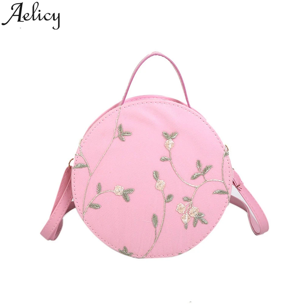 Aelicy 2019 أزياء السيدات التطريز حقائب كتف حقيبة نسائية صغيرة حقيبة ساع جلدية صغيرة محفظة حمل و يد
