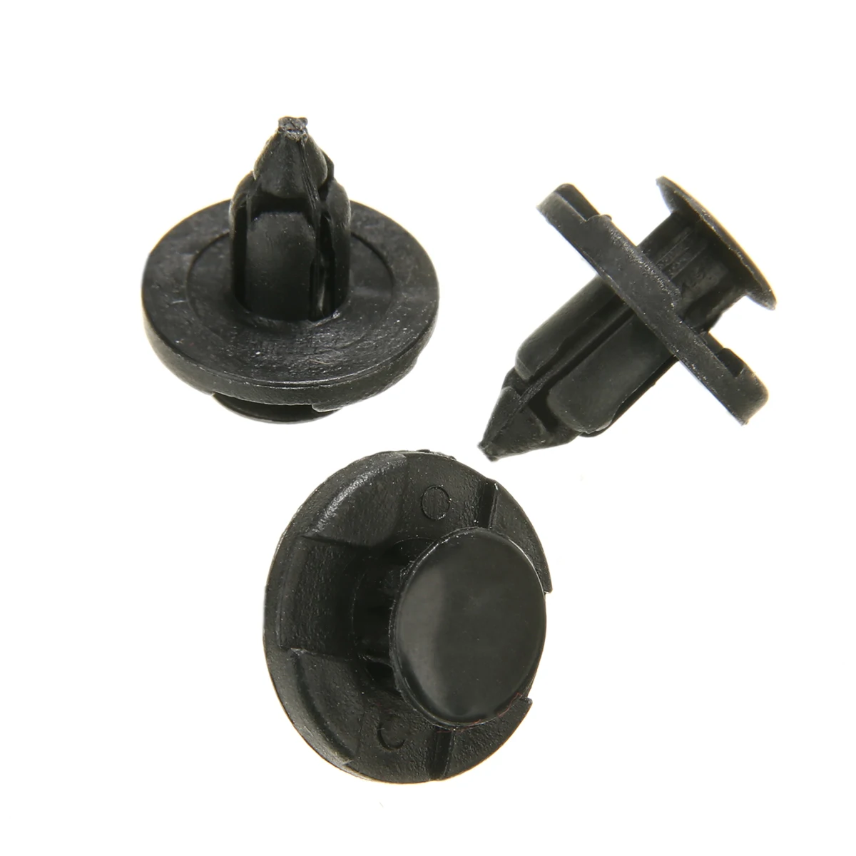 For Nissan Micra Almera XTrail Juke 10Pcs Plastic Push Fit Bumper Trim Clips For 8mm Hole