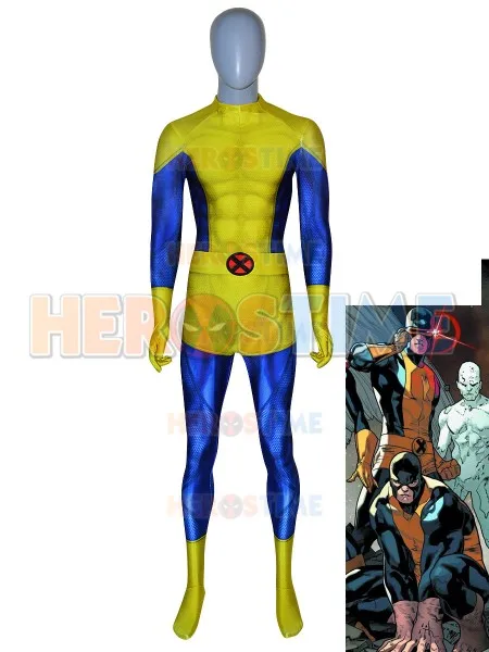 Костюм X Man Scott Summers с 3D принтом костюмы для косплея костюм Зентаи из лайкры и