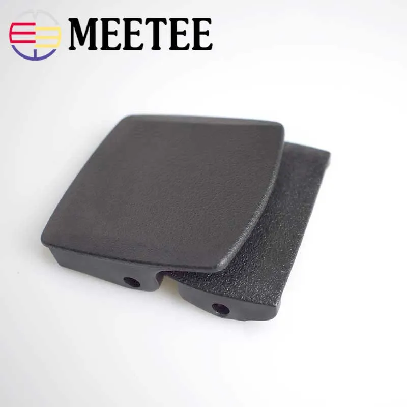 

5pcs Meetee 3.8cm Plastic Black Belt Clip Buckle Head for Men's Canvas Webbing DIY Cosplay Jeans Accessories Decoration AP2766
