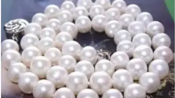 

Jewelry Pearl Necklace FASHON Charming 9-10mm white akoya pearl necklace 18" Free Shipping