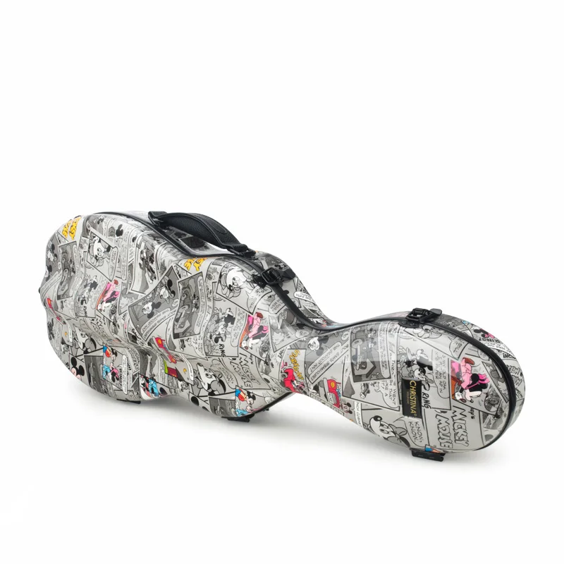 

Carbon fiberglass case High quality Italy Christina violin case 4/4 violin Multi color Violin accessories