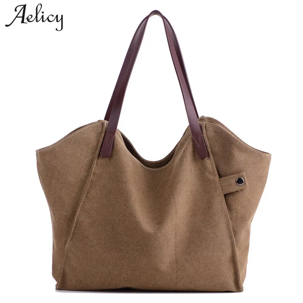 

Aelicy casual canvas bag female 2018 new design woman designer bags luxury high quality women bag large capacity crossbody bags