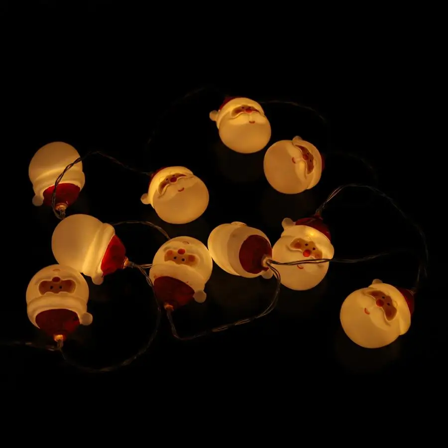 СВЕТОДИОДНЫЙ огни строки 10 светодиодный в форме снеговика новогодние гирлянды дома вечерние декорационная Подвесная лампа Праздничная
