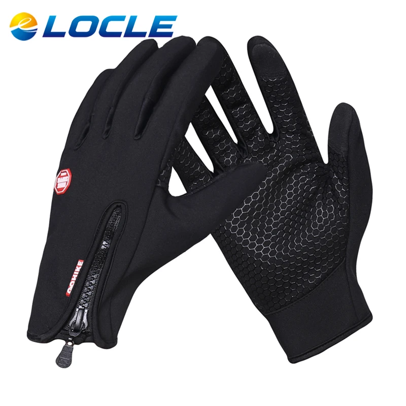 LOCLE Autumn Winter Windproof font b Ski b font font b Gloves b font Unisex Anti