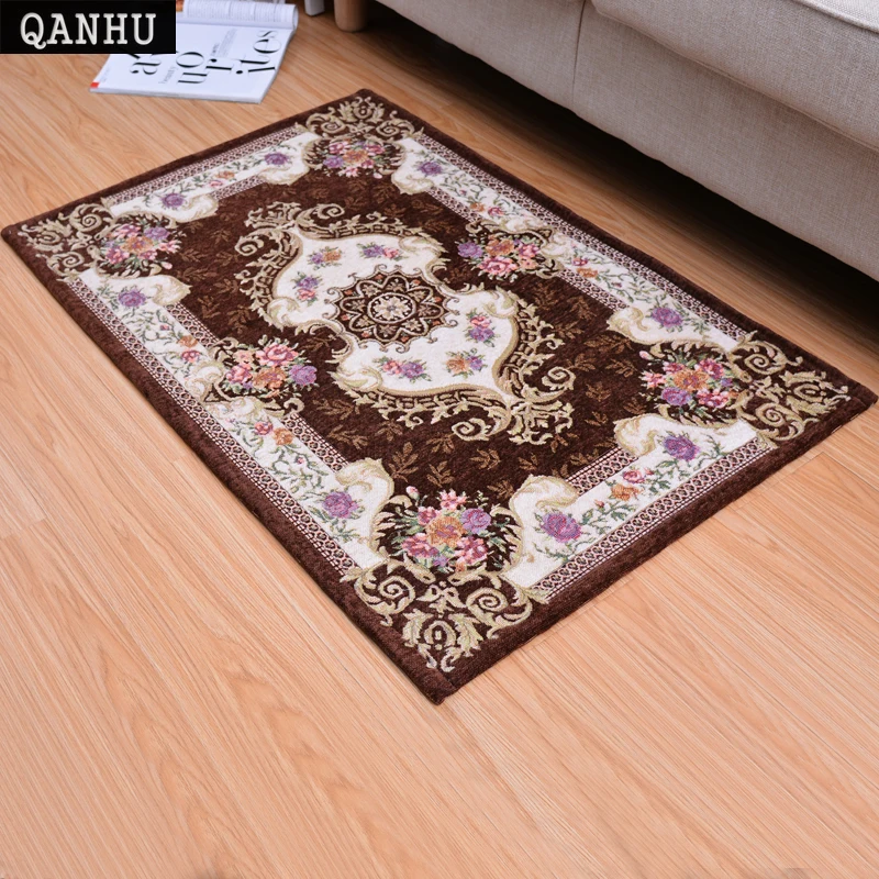 

QANHU Europe Environmental Washable Anti-Slip Living Room Carpet Machine Jacquard Sofa Floor Mats 5 Colors #T-03