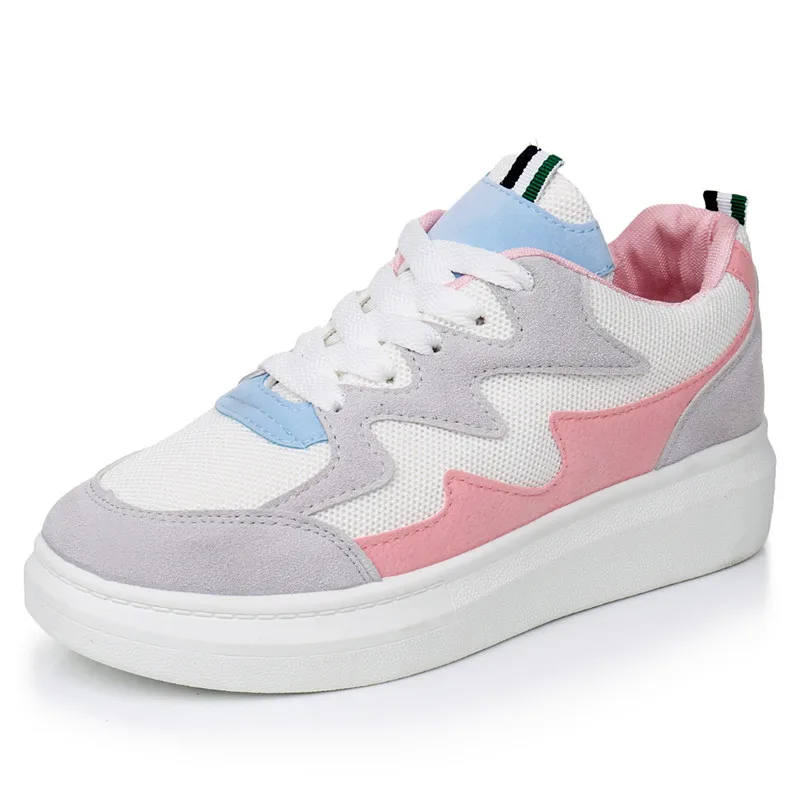 

YeddaMavis White Women Sneakers Women Shoes 2019 Spring New Lace Up Casual Shoes Womens Shoes Woman Trainers Zapatos De Mujer
