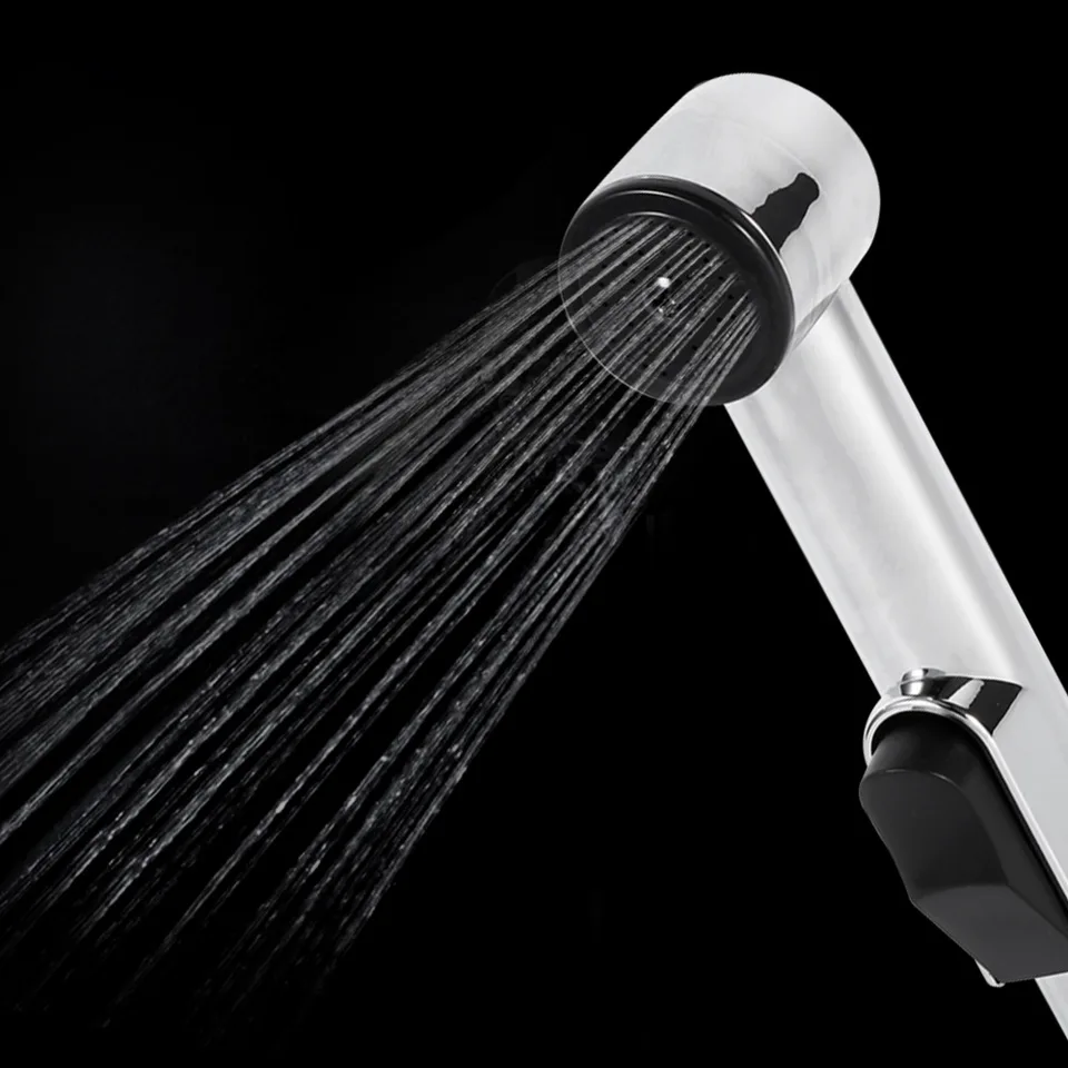 Home Bathroom Faucet Shower Handheld Portable Chrome Plated