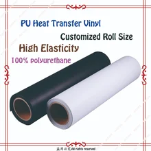 Индивидуальные roll Размер PU липкая с оборотной стороны несущей теплообмена винил PU flex пленка для спортивной