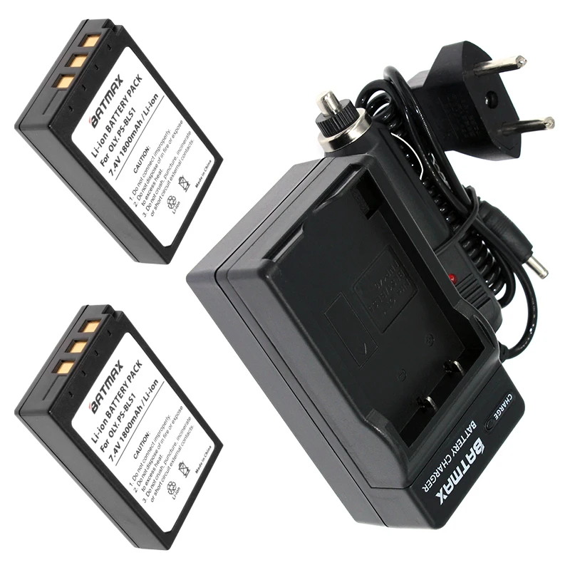 2 шт. PS BLS1 аккумулятор и зарядное устройство для Olympus|for olympus|olympus batterybattery olympus |