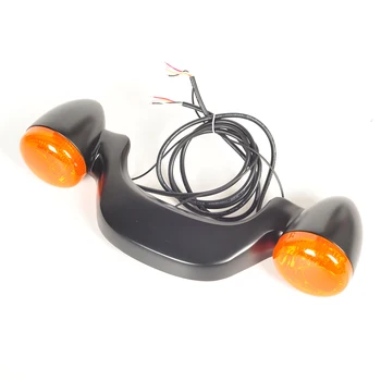 

Black LED Motorcycle Rear Brake Light Turn Signal Bar Taillight Case for Harley FLHX Street Road Glide 2010-2016