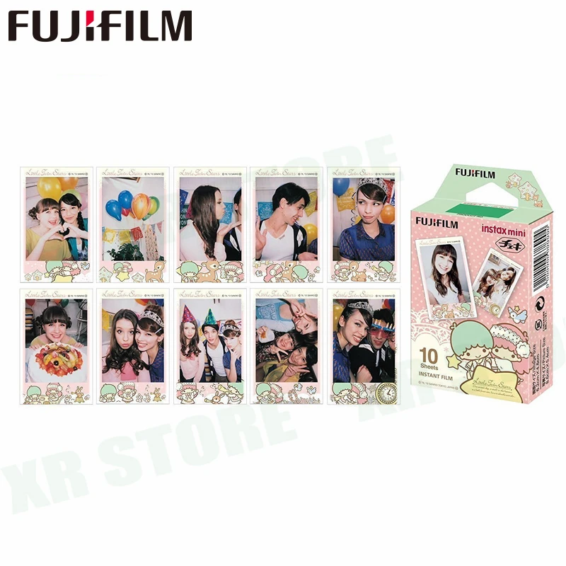 Fujifilm Instax Mini 8 9 пленка маленькая Две звезды Fuji мгновенная фотобумага 10 листов для 70 7 s 50 s 50i 90 25 Share SP-1 2 камеры