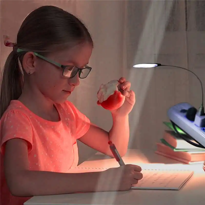 Portable Travel Flexible LED On Reading Book Light Lamp owerful led flashlight Rechargeable torch flashlight t6 #4S14 (9)