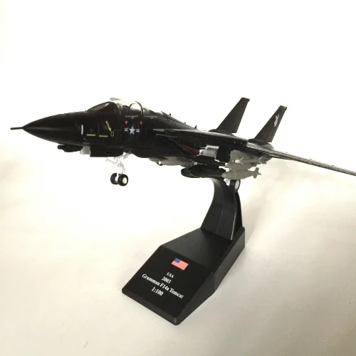 

AMER 1/100 Scale Plane Model Toys Grumman F-14 Tomcat Diecast Metal Fighter Model Toy For Collection/Decoration