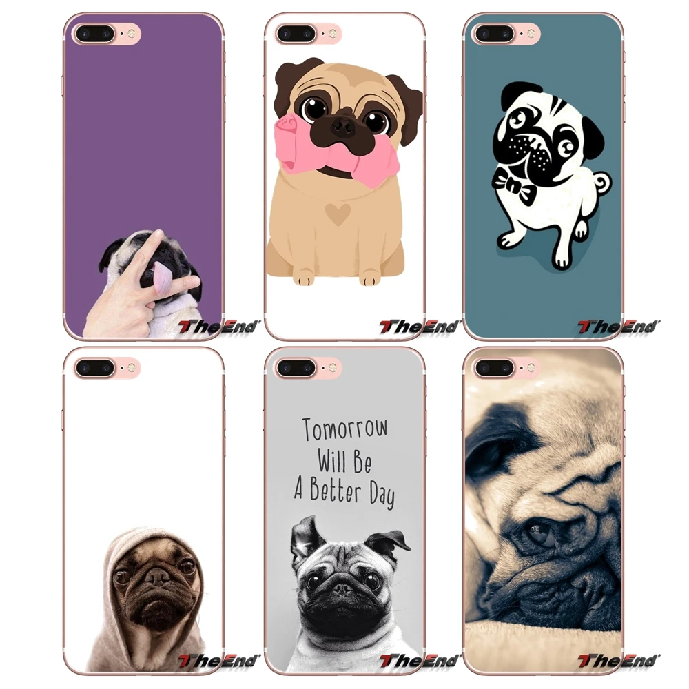 Силиконовые чехлы для Samsung Galaxy S2 S3 S4 S5 MINI S6 S7 edge S8 S9 Plus Note 2 3 4 5 8 Coque Fundas Animal Dog Pug Life Hybrid