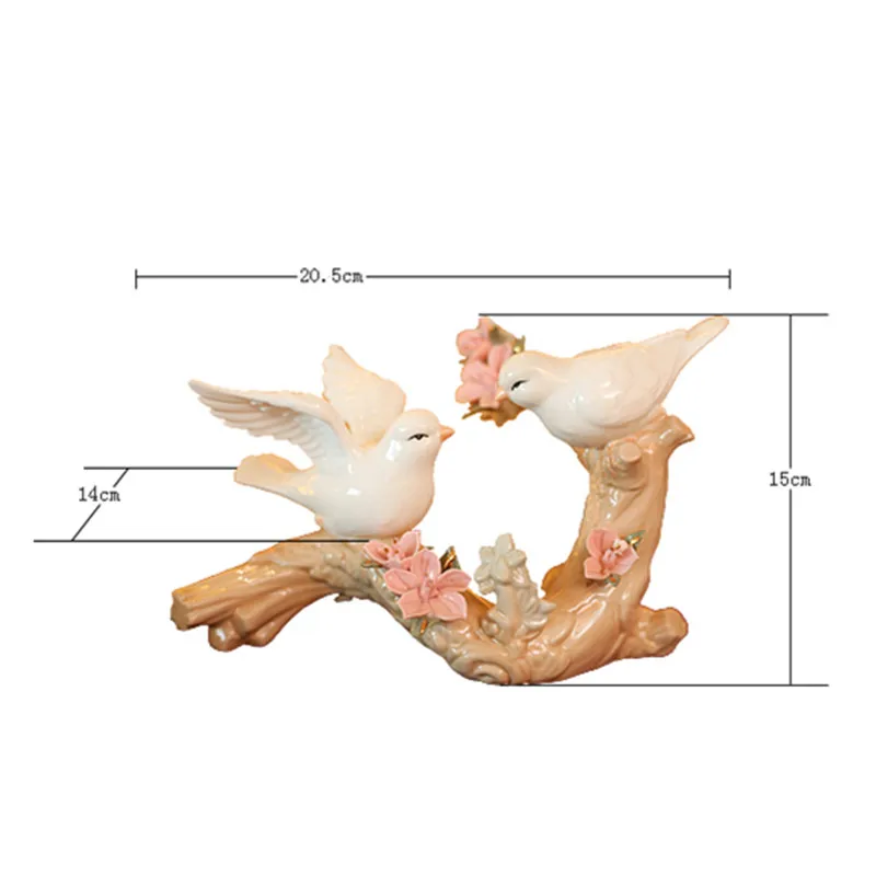 Керамические голуби фигурки птиц белый голубь украшение ремесла фарфоровая статуэтка для украшения дома R2155