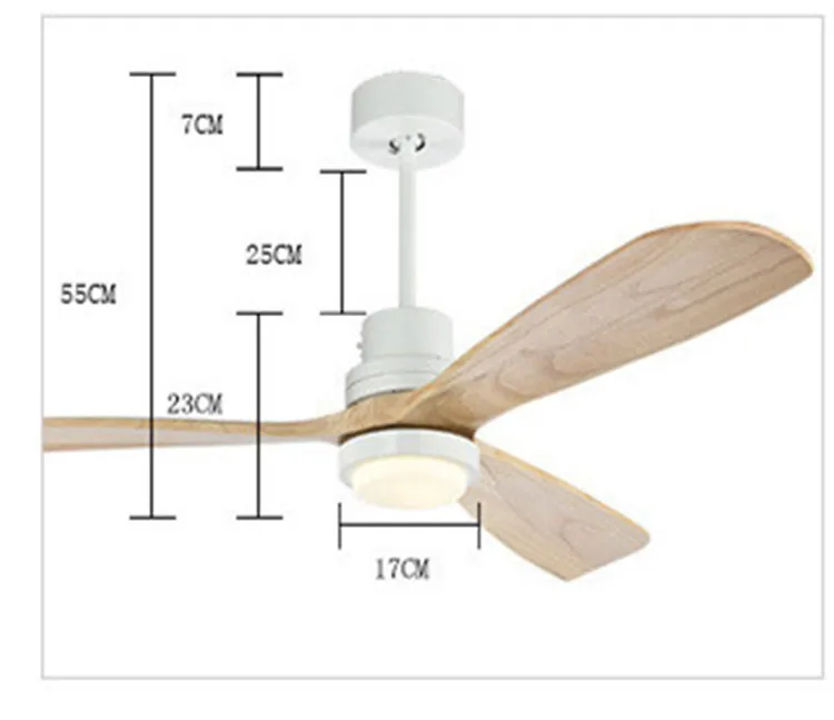 Потолочный светильник-вентилятор в скандинавском стиле ретро для столовой, современная спальня, гостиная, ресторан, кофейня, лампа-вентилятор из цельного дерева