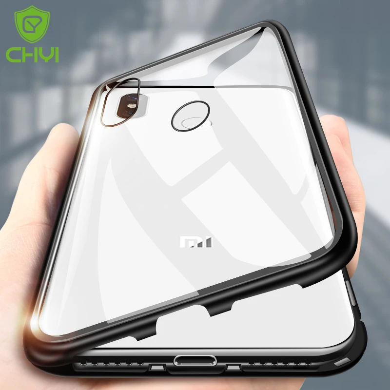 Чехол CHYI со встроенным магнитом для Xiaomi Mi 8 SE прозрачный чехол из закаленного