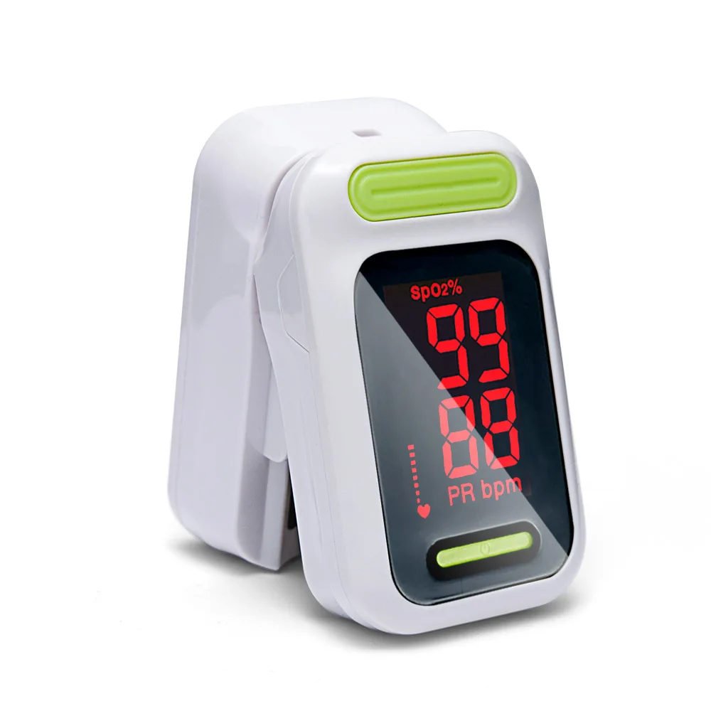 

Medical portable LED digital finger pulse oximeter blood oxygen saturation monitoring health measures