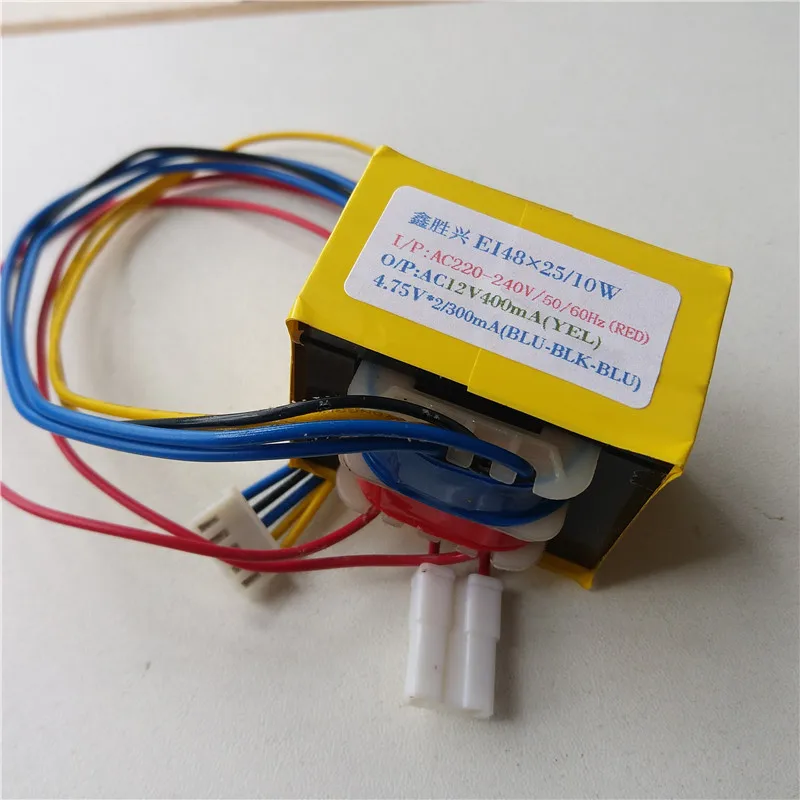 12V 0.4A 4.75V-0-4,75 V 0.3A трансформатор 220V вход 10VA EI48* 25 для Galanz кондиционер воздуха 4824E-KDB-11A силовой трансформатор