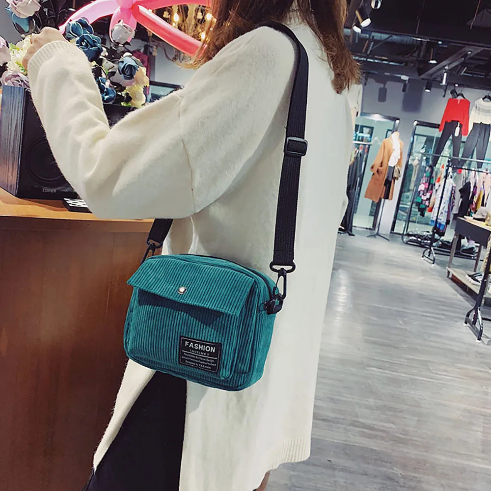 

xiniu Canvas Single Messenger Bag for woman casual Small Square Corduroy Bag luxury handbags women bags designer 2019 sac a main