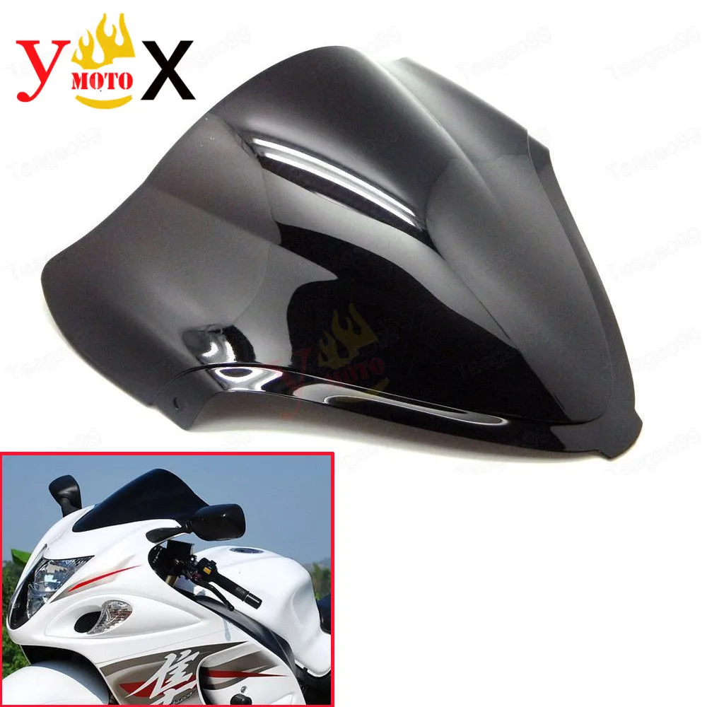 

GSX1300R Black Sport Motorcycle ABS Windscreen Windshield Double Bubble For Suzuki Hayabusa GSX-1300R K8 2008 K9 2009 2010-2015