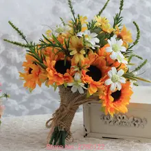 Высокое качество красоты Искусственный Свадебный букет для букет невесты цветок девушка группа