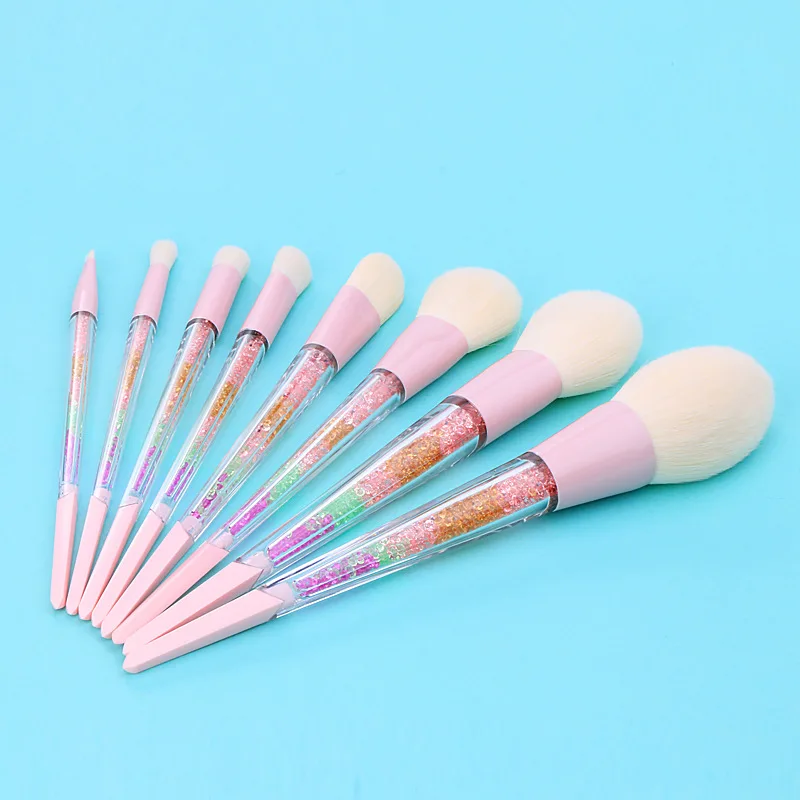 

30sets New 8 Diamonds Crystal Makeup brush Korea acrylic Handle Makeup Brush makeup Brush Set Tool