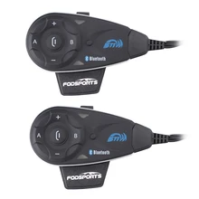 2 pcs lot V5 Helmet BT Interphone 5 Riders 1200M Motorcycle Bluetooth Intercom Headset with FM