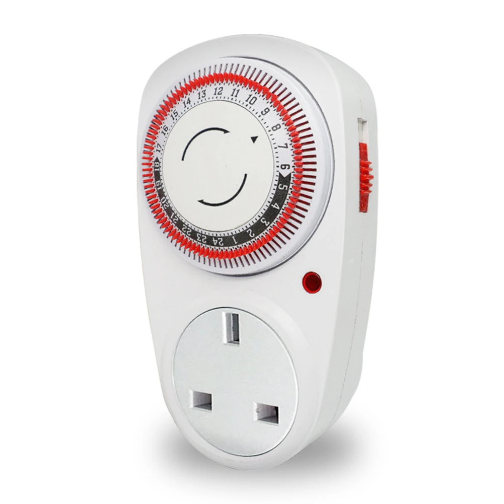 

EU /US /UK Plug 24 Hour Plug-in Programmable Mechanical Electrical Plug Program Timer Power Switch 230V Energy Saver Temporizado
