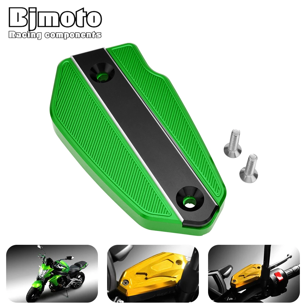 

BJMOTO Z900 Z650 Z800 Motorcycle CNC Front Brake Fluid Reservoir Cover Cap For Kawasaki Versys650 ER6N ER6F Ninja650 Versys 650