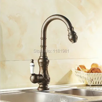 

New Tide of European Retro Style Roman Bronze Surface Kitchen Bathroom Basin Faucet Brass Body Mixer Tap 9912G