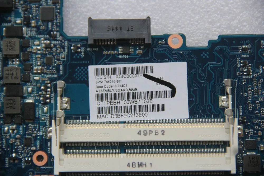 744010 601 для HP Probook 640 G1 материнская плата ноутбука 6050A2566402 MB A04 с 216 0842121 GPU на борту DDR3