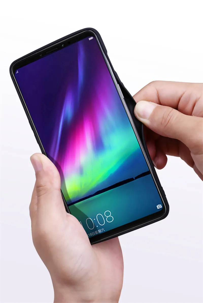 Honor Note 10 чехол для huawei Honor Note 10 чехол Mofi для huawei Honor Note10 задний Чехол из искусственной кожи жесткий деловой стиль