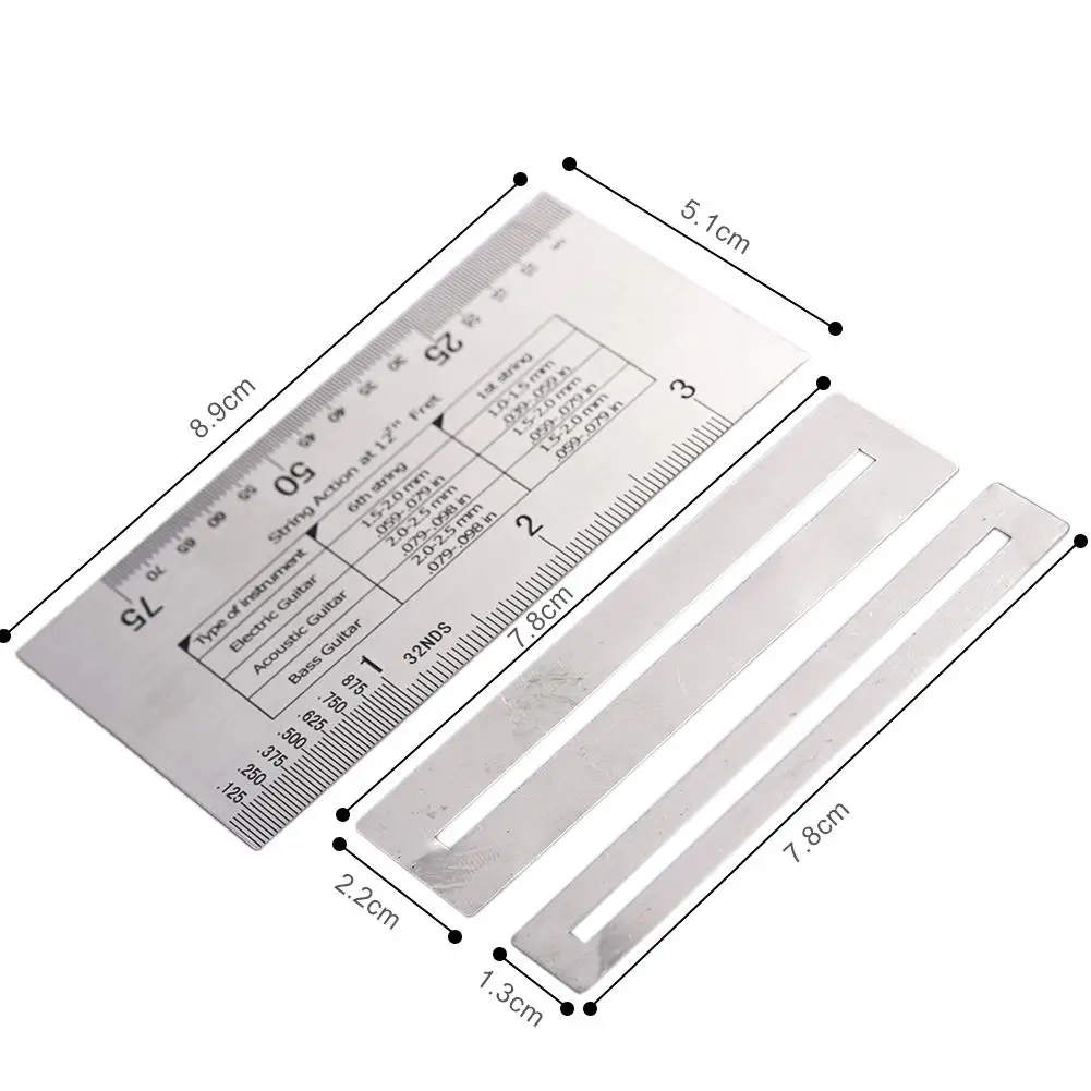 Гитарные измерительные инструменты, гитарная струна, высота, калибр+ Лада, полировка, защита, Guitarra, часть, аксессуары