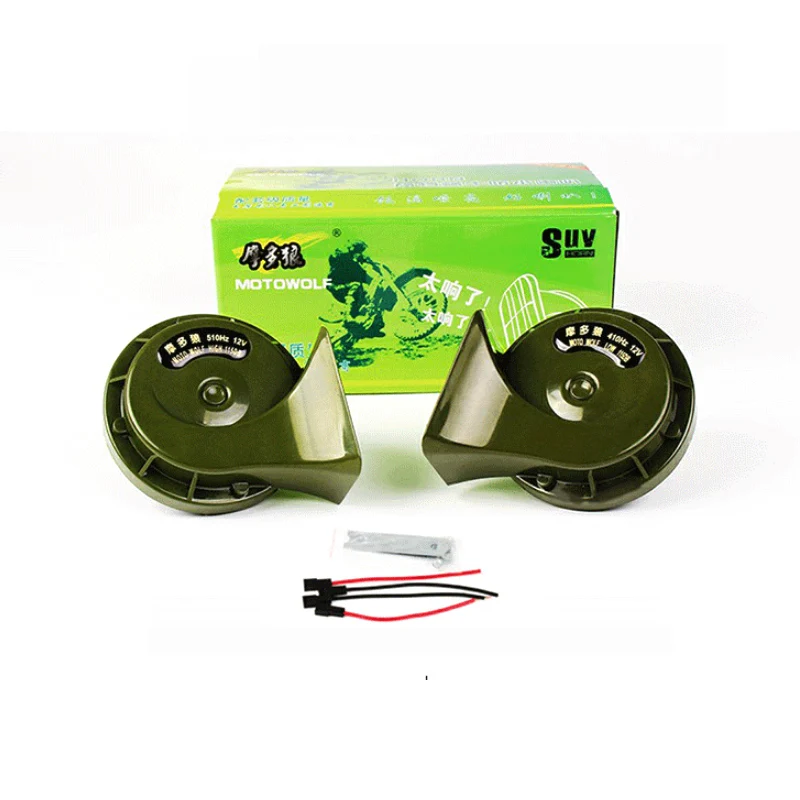

1Pair Loud Horn Auto Motorcycle Speaker Alarm 12V 115db High And Low Voice Horn Waterproof Universal Motorcycle Accessories