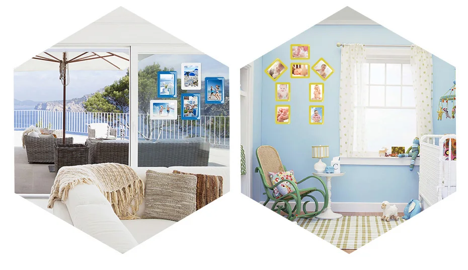 930 Magnetic Photo Frame With Adhesive Crystal Surface Kids Room Wall Decor Magnet Picture Frame_04