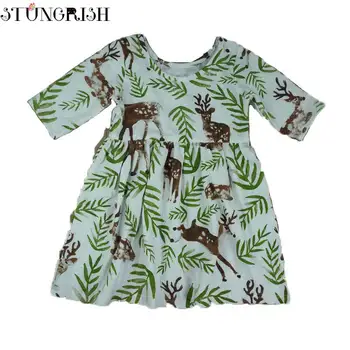 

Children dresses for girls printed animals pattern design girls dress cute style children clothing party casual costume 6M-4Y