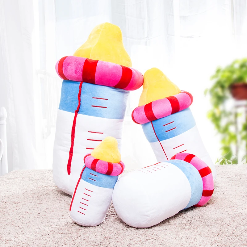 

Candice guo plush toy funny milk powder feeding bottle nursing cushion pillow new born baby birthday gift Christmas present 1pc